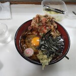 すかや 本店 - 月見そば中盛り天ぷら２種