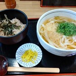 Miyako Kishimen - 月替わりご飯定食　桜えびご飯　693円