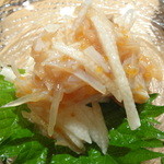 いしもん - サメ軟骨と山芋の梅和え