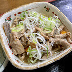 大関 - もつ煮セット（お新香、ライス付き）…＋300円