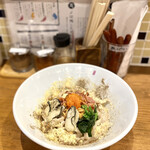 魚介系まぜ麺 辰爾 - 季節限定 広島牡蠣クリームまぜ麺