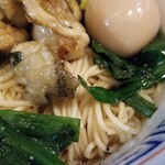 塩そば専門店 桑ばら - 鴨魔人脂の牡蠣ニラ和えそば