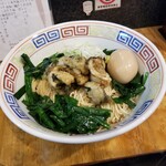 塩そば専門店 桑ばら - 鴨魔人脂の牡蠣ニラ和えそば