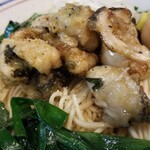 塩そば専門店 桑ばら - 鴨魔人脂の牡蠣ニラ和えそば