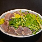 洋惣菜 亀洋 - 2023.3 メジと芹のサラダ ビーツのドレッシング