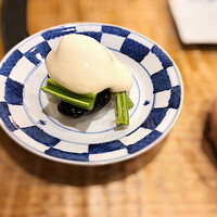 浅草 ひら山 - ◯ 白和え　料理も皿もセンスがピカっ