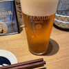 本気のビールと。食堂頂さん