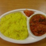 ラム - 500円弁当（野菜カレーとライス）