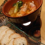 Shrimp and beer La maschera - エビのアヒージョ