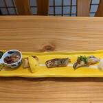 旬味 鮮心 魚屋 富重 - 焼きもの3種と烏賊