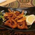 Shrimp and beer La maschera - ガーリックシュリンプ