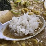 ラーメンだるまや - レンゲライス旨し