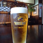 生ビールがあまりに旨そうなので（笑）