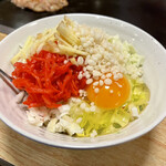 舞留土 - 紅生姜もんじゃ＋チーズ（大盛り）