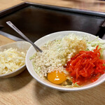 舞留土 - 紅生姜もんじゃ＋チーズ（大盛り）