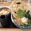 神宮屋　勘助 - ごぼう天ぶっかけ(冷)とミニかつ丼