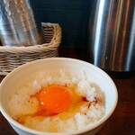 中華そば あずさ - 至福のTKGセット(専用の醤油をかけました) 300円