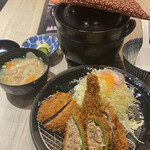 Tonkatsu Kagurazaka Sakura - ヒレ&野菜肉詰め定食