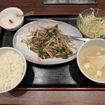 Yokohama Chuu Ka Gai Hoshou - レバニラ炒め定食