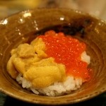 千春鮨 - ミニ雲丹いくら丼