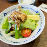 Kamameshi Saijiki Sakitei - ソフトシェルクラブと夏野菜のサラダ