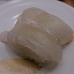 回転寿司　喜楽 - ひらめ