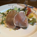 レストラン吾妻 - 自家製生ハムのオードブル