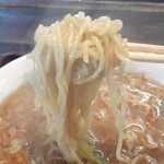 ごんべい - 固めに頼んだ細縮れ麺‥