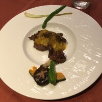 中国料理 舜天 - 新鮮野菜と牛フィレ肉の南瓜マスタードソース