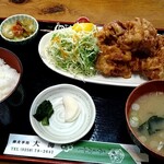 お食事処 大海 - 料理写真:鳥の唐揚げ定食