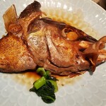 あげは - 本日のかぶと煮（カンパチ）