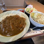 Sobadokoro Touan - カツカレー+蕎麦