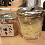 Makino - いかの塩辛と柚子大根は自由に♪・・・でもいくらでも食べれる物でもありませんけど（笑）