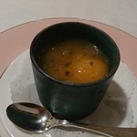 北島亭 - 冷たいメロンのスープ