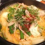 Bokuden - 野菜たっぷり鍋焼き辛ラーメン