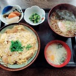 あぐりキッズ - カツ丼＆かけ蕎麦  