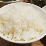 キッチン ブルー グローブ - ご飯のアップ