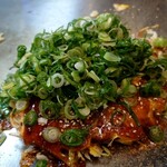 来んさいや - お好み焼きそば入りネギかけ