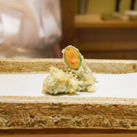 日本橋 蕎ノ字 - うに大葉巻き