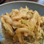 蕎麦見世のあみ - サクサクで海老の風味が効いています!