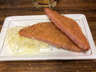 立ち飲み処 呑うてんき - 人気のハムカツ150円