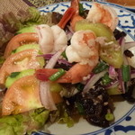 ライ・タイ - 2013.07 ヤムマクア（茄子のサラダ）９００円、一番最初に頼んだサラダがかなり遅く出てきました：汗