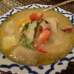 ライ・タイ - 2013.07 ゲーンキアオワーンクン（エビのグリーンカレー）９００円