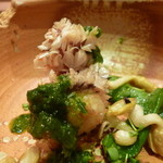 新和食 元永 - サクサクと香ばしい揚げ物！～葱のソースだそうですよ