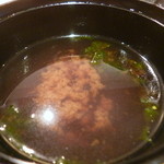 新和食 元永 - 青さは乾燥だそうで香りはないとのこと・・・ご店主の人柄による説明でした（＾＾）