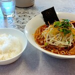 台湾料理 群ちゃん - 油そば 担仔麺 ごはん付き 650円