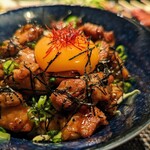 鶏心 - 焼き鳥丼