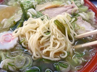 おもだかや - ちゃーしゅうめんま（大盛；ねぎ・くきわかめ増し）