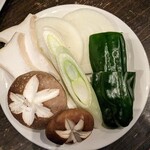 焼肉 龍 - 焼き野菜の盛り合わせ 580円