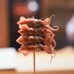 東麻布 天本 - ホタルイカ串焼き